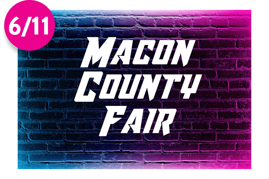 Macon County Fair sign