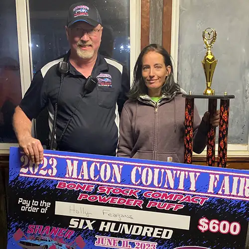 Shaner Promotions - Holly Feagans 1st place Powder Puff - Macon County Fair 2023
