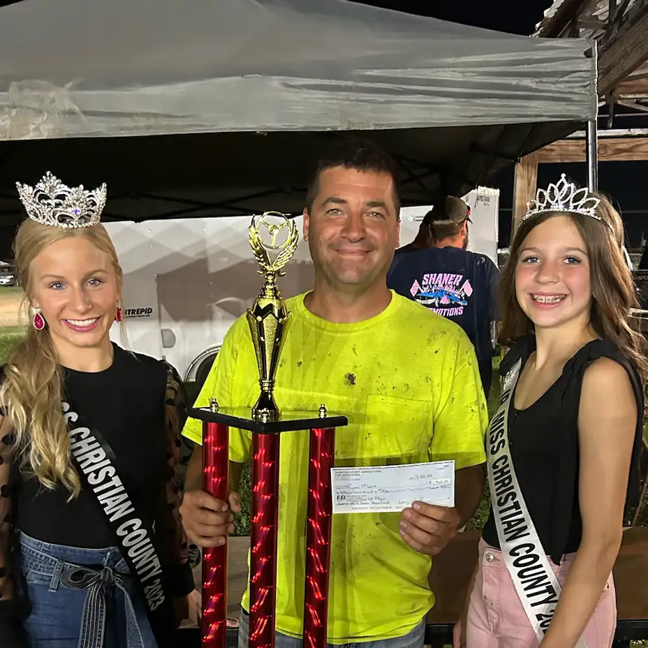 Shaner Promotions - Ryan Moore 1st place Hobo Stock - Macon County Fair 2023